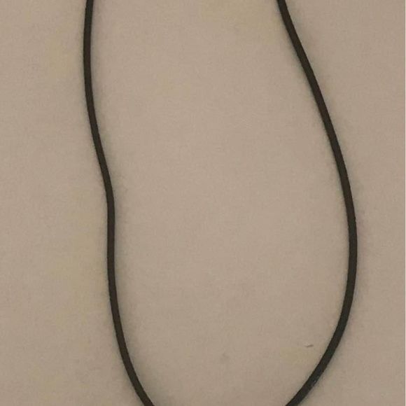 Black Obsidian gemstone cross pendant with wax cord necklace high quality - Picture 3 of 3